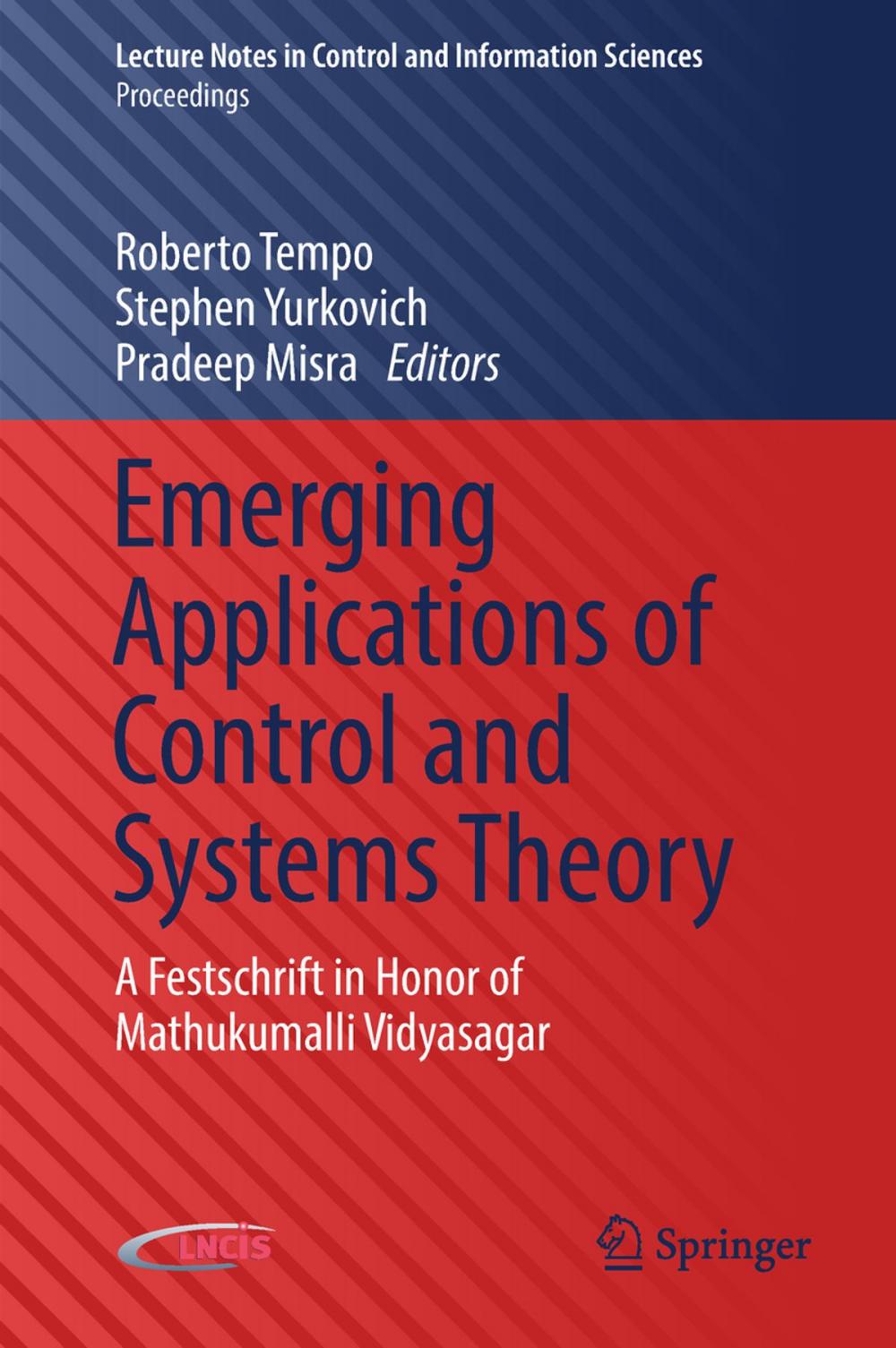 Big bigCover of Emerging Applications of Control and Systems Theory