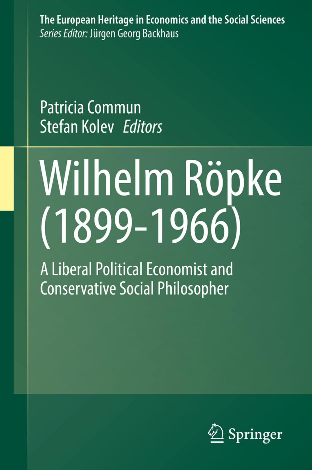 Big bigCover of Wilhelm Röpke (1899–1966)