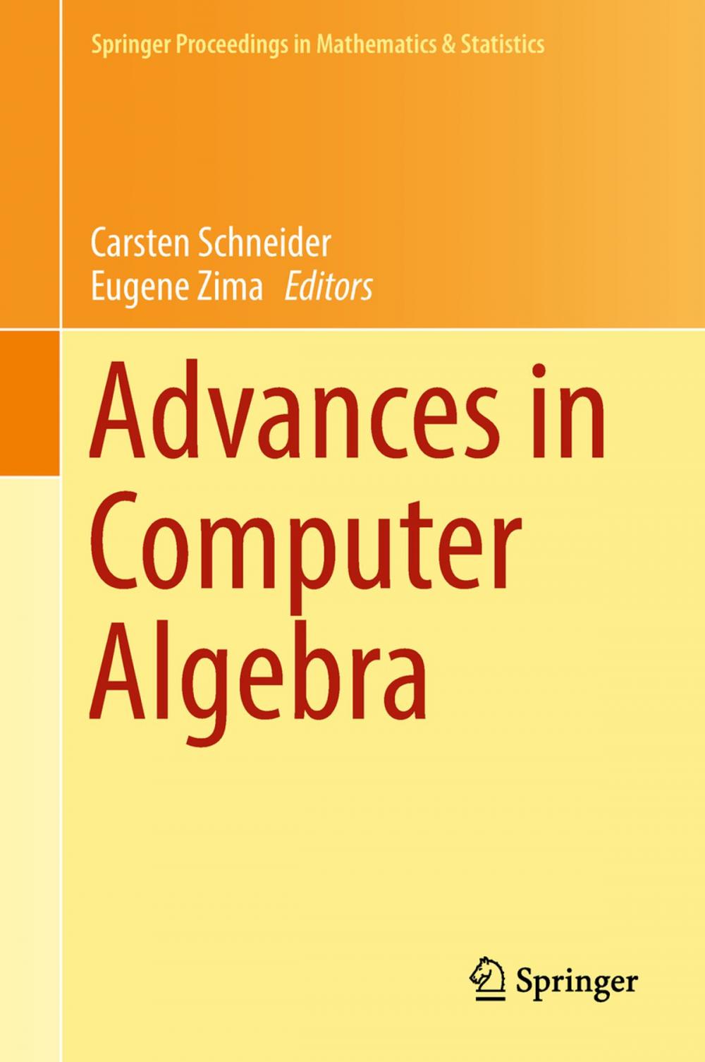 Big bigCover of Advances in Computer Algebra