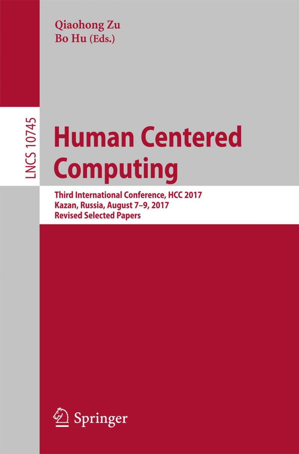 Big bigCover of Human Centered Computing