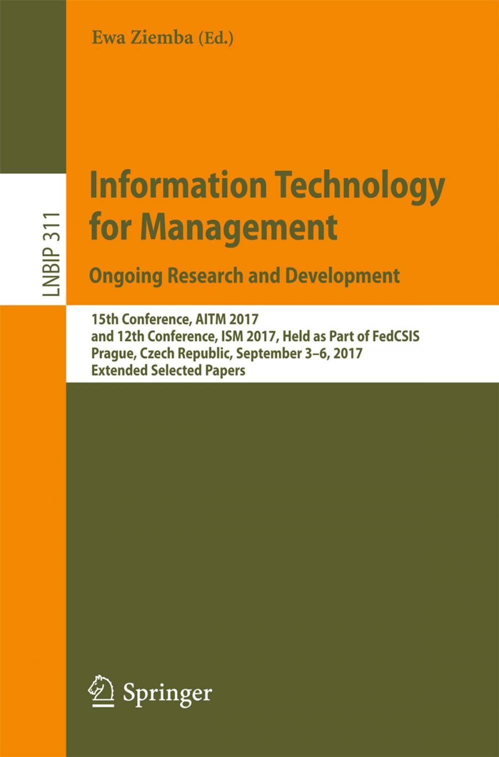 Big bigCover of Information Technology for Management. Ongoing Research and Development