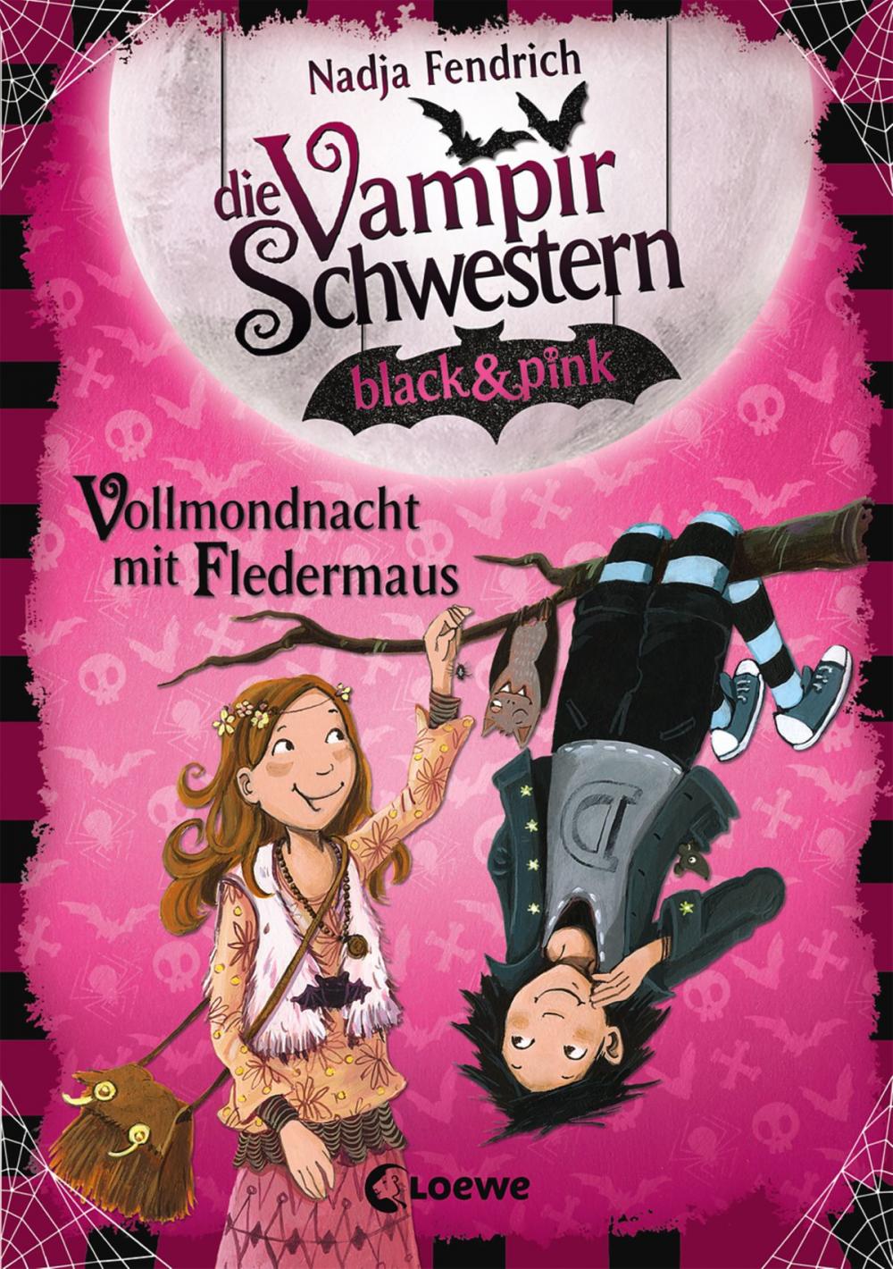 Big bigCover of Die Vampirschwestern black & pink 2 - Vollmondnacht mit Fledermaus