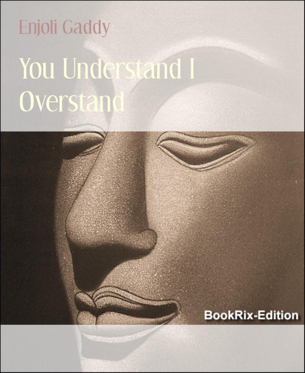 Big bigCover of You Understand I Overstand