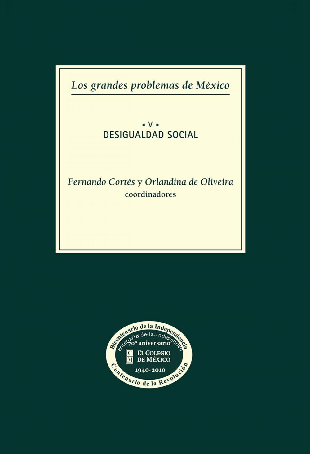 Big bigCover of Los grandes problemas de México. Desigualdad social. T-V