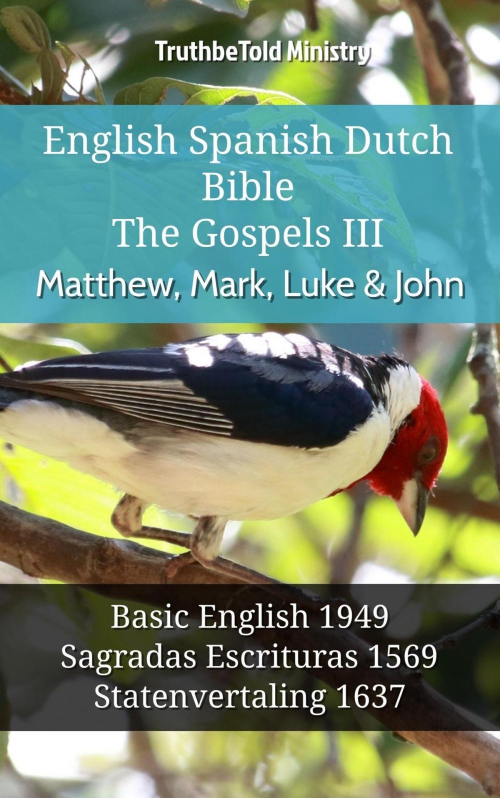 Big bigCover of English Spanish Dutch Bible - The Gospels III - Matthew, Mark, Luke & John