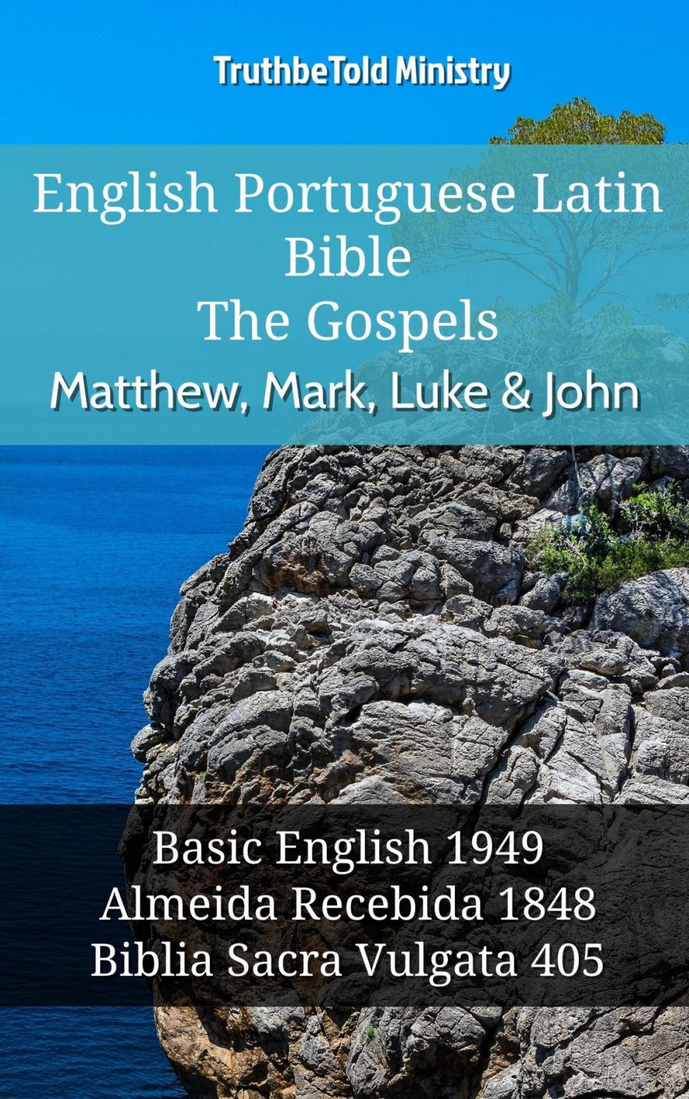 Big bigCover of English Portuguese Latin Bible - The Gospels - Matthew, Mark, Luke & John