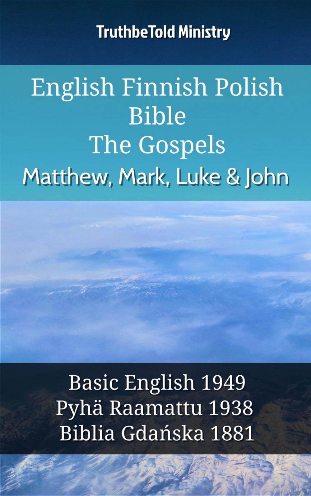 Big bigCover of English Finnish Polish Bible - The Gospels - Matthew, Mark, Luke & John