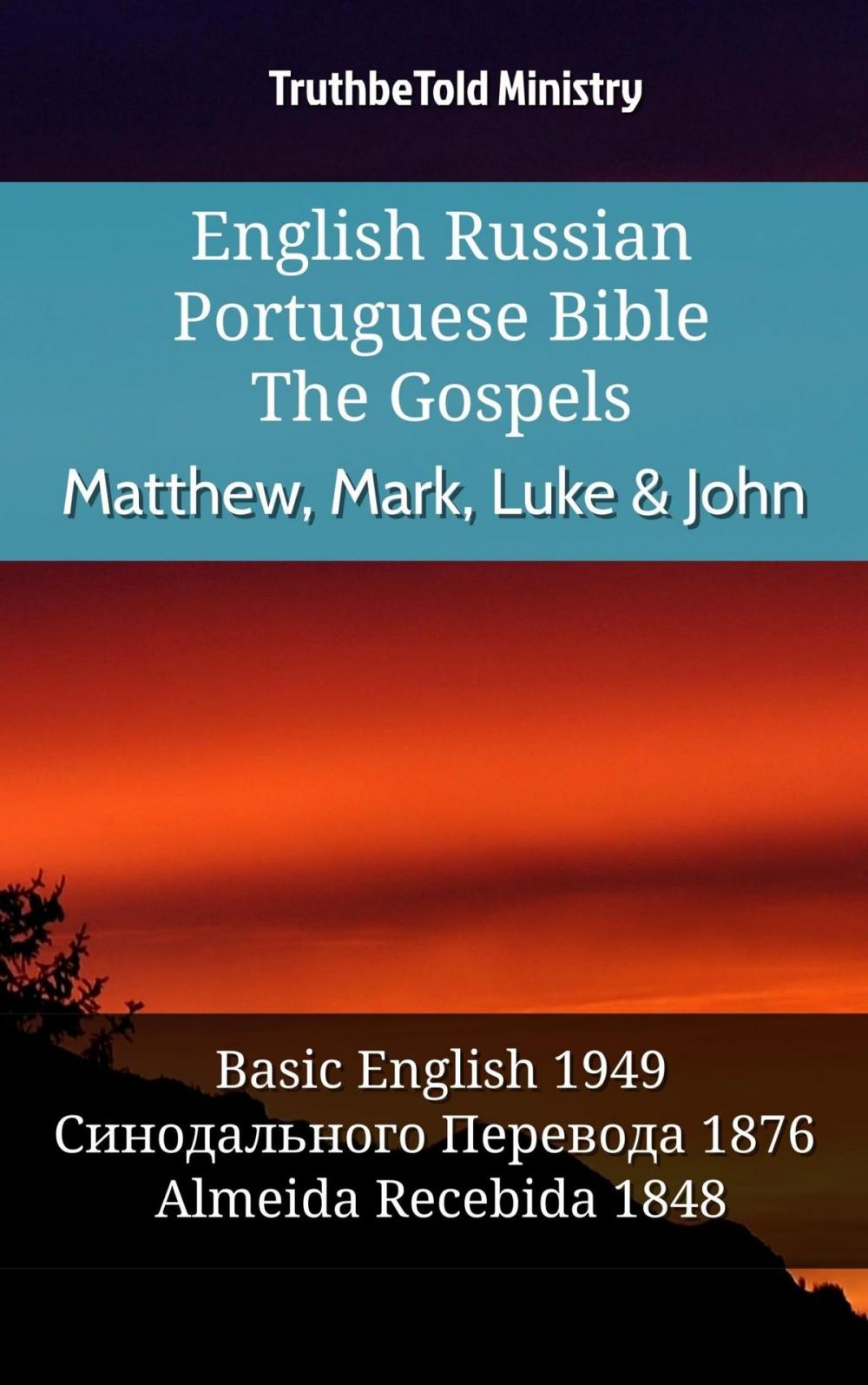 Big bigCover of English Russian Portuguese Bible - The Gospels - Matthew, Mark, Luke & John