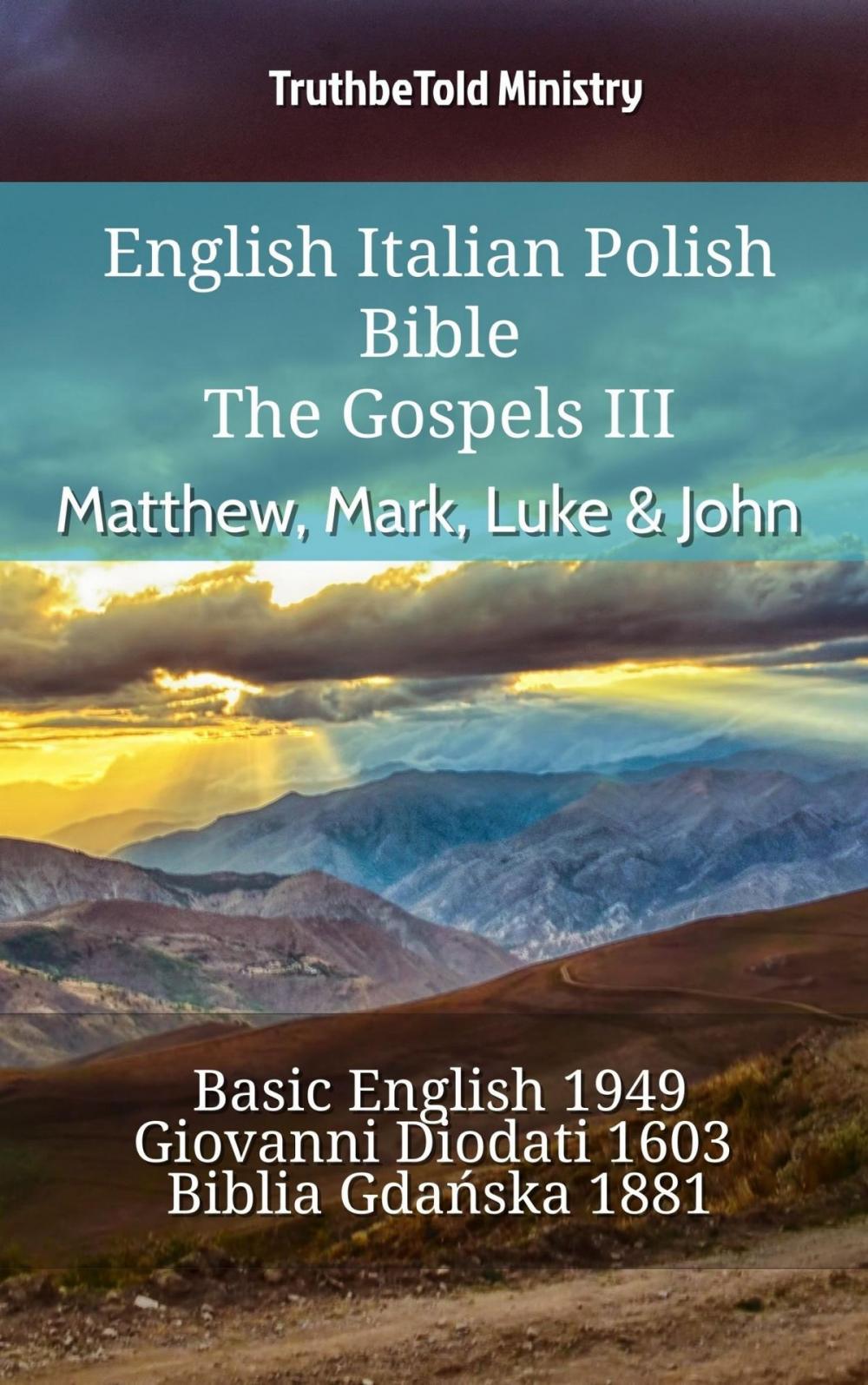 Big bigCover of English Italian Polish Bible - The Gospels III - Matthew, Mark, Luke & John