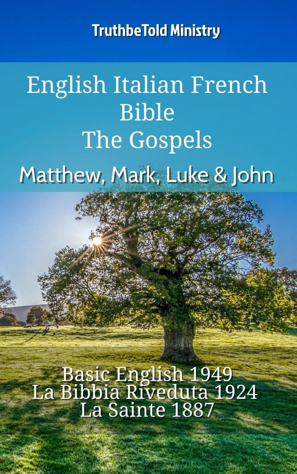 Big bigCover of English Italian French Bible - The Gospels - Matthew, Mark, Luke & John