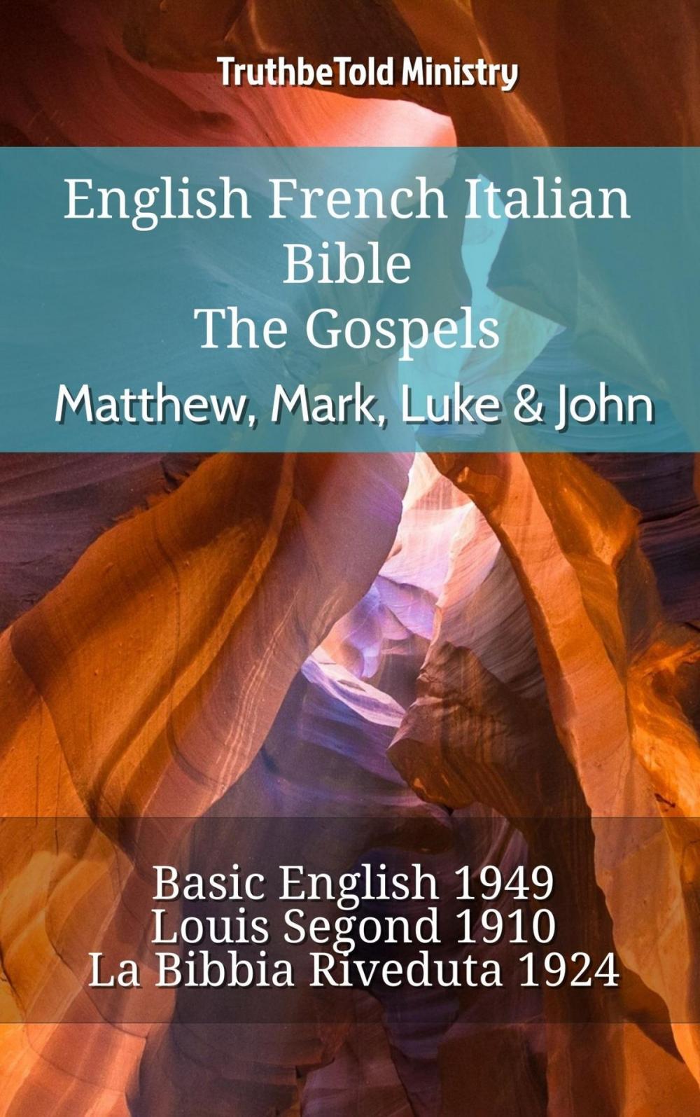 Big bigCover of English French Italian Bible - The Gospels - Matthew, Mark, Luke & John