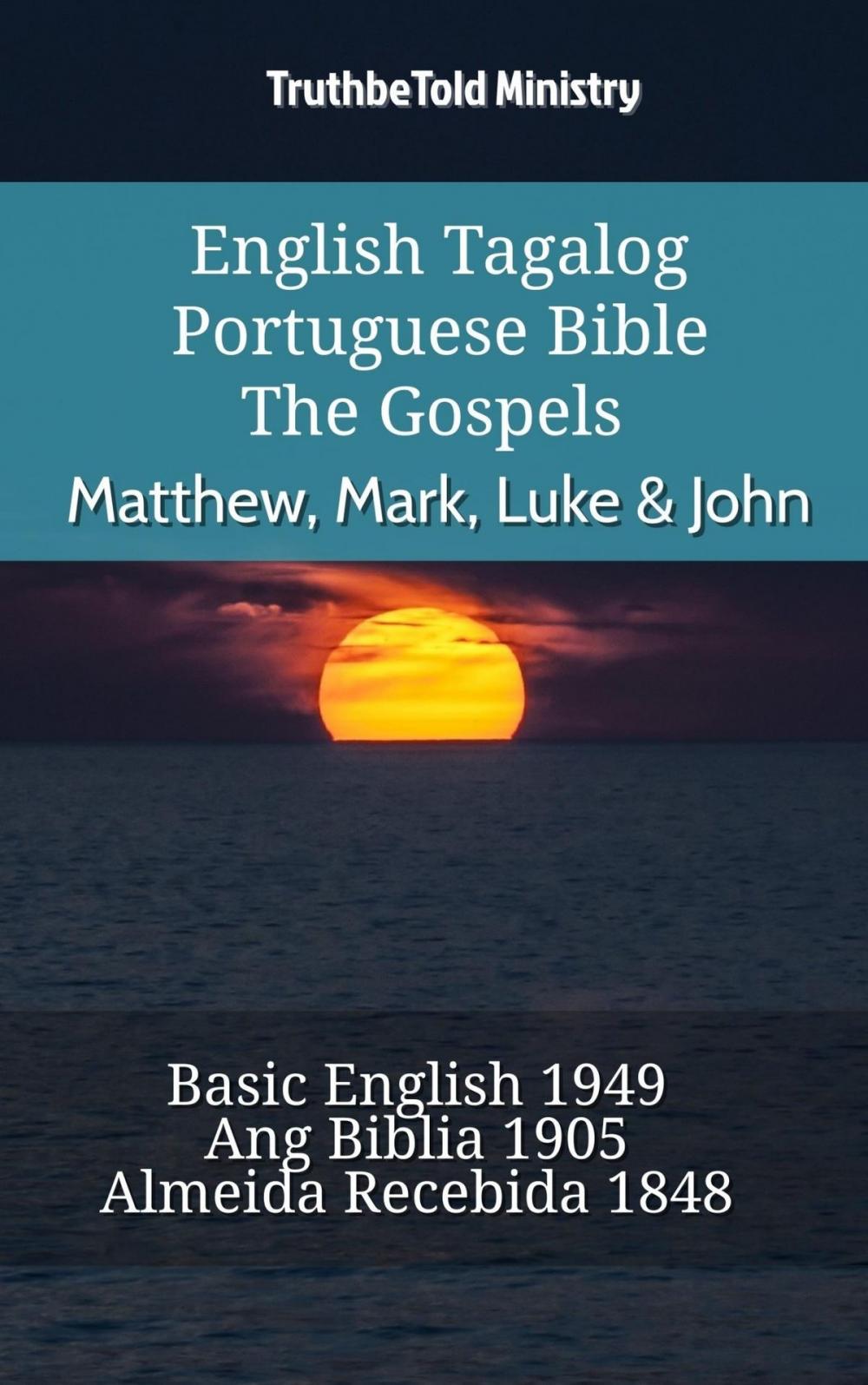 Big bigCover of English Tagalog Portuguese Bible - The Gospels - Matthew, Mark, Luke & John