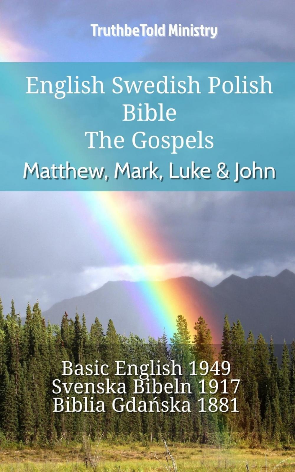 Big bigCover of English Swedish Polish Bible - The Gospels - Matthew, Mark, Luke & John