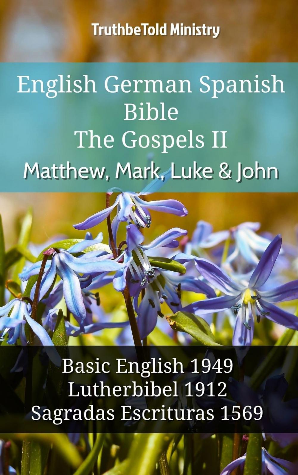 Big bigCover of English German Spanish Bible - The Gospels II - Matthew, Mark, Luke & John