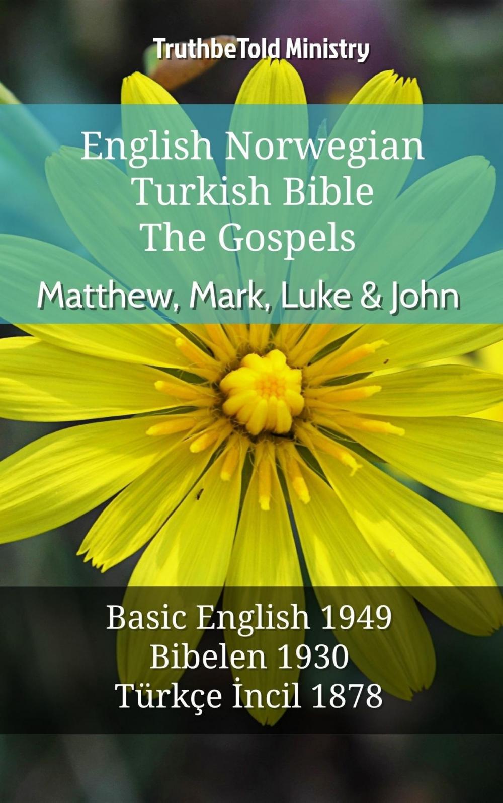 Big bigCover of English Norwegian Turkish Bible - The Gospels - Matthew, Mark, Luke & John