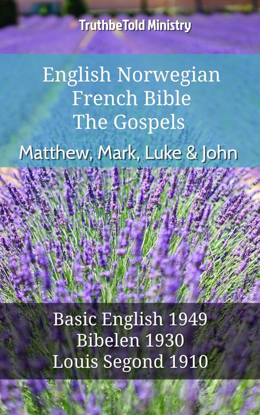 Big bigCover of English Norwegian French Bible - The Gospels - Matthew, Mark, Luke & John