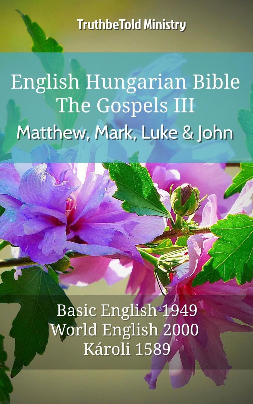 Big bigCover of English Hungarian Bible - The Gospels III - Matthew, Mark, Luke and John