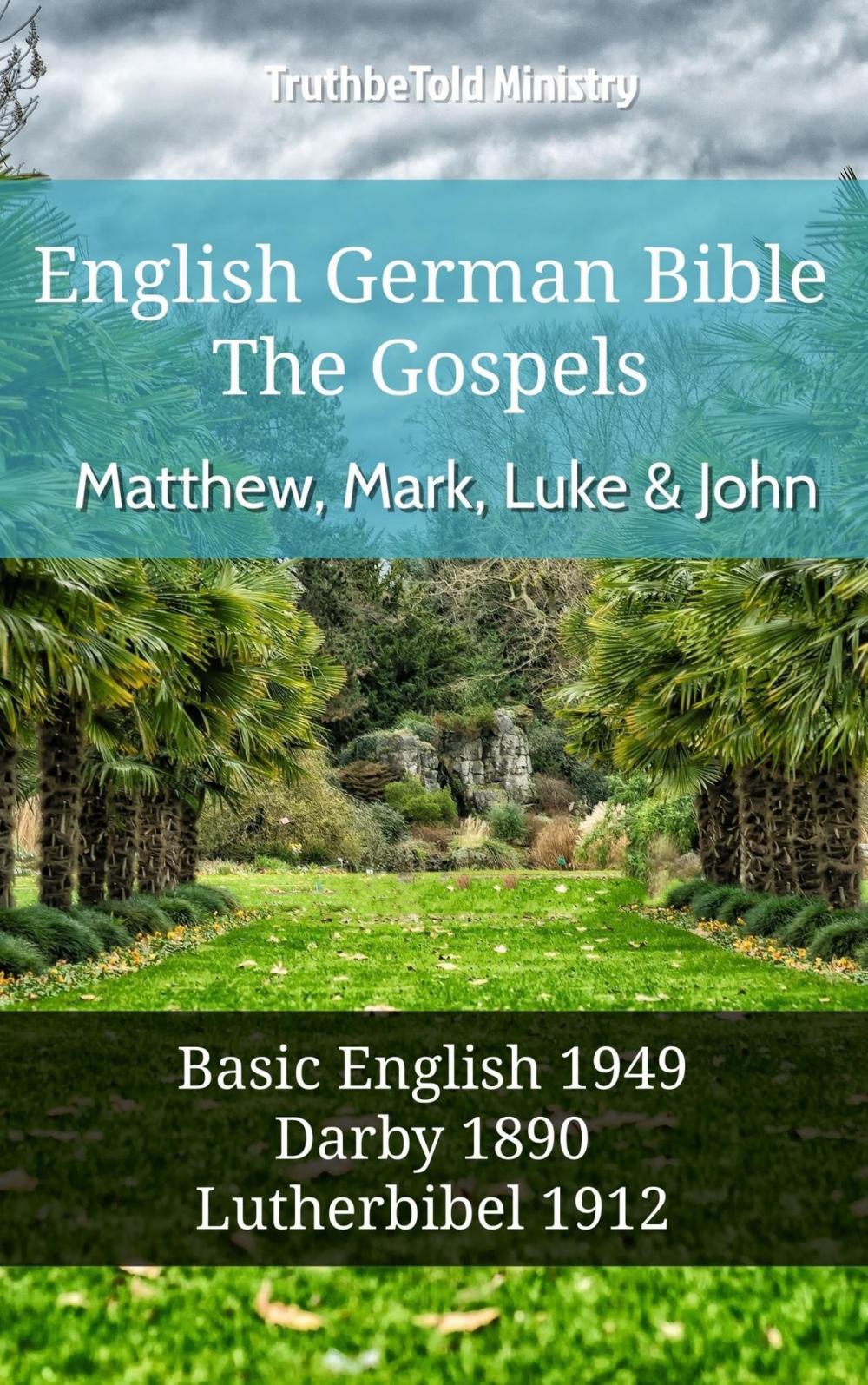 Big bigCover of English German Bible - The Gospels - Matthew, Mark, Luke and John