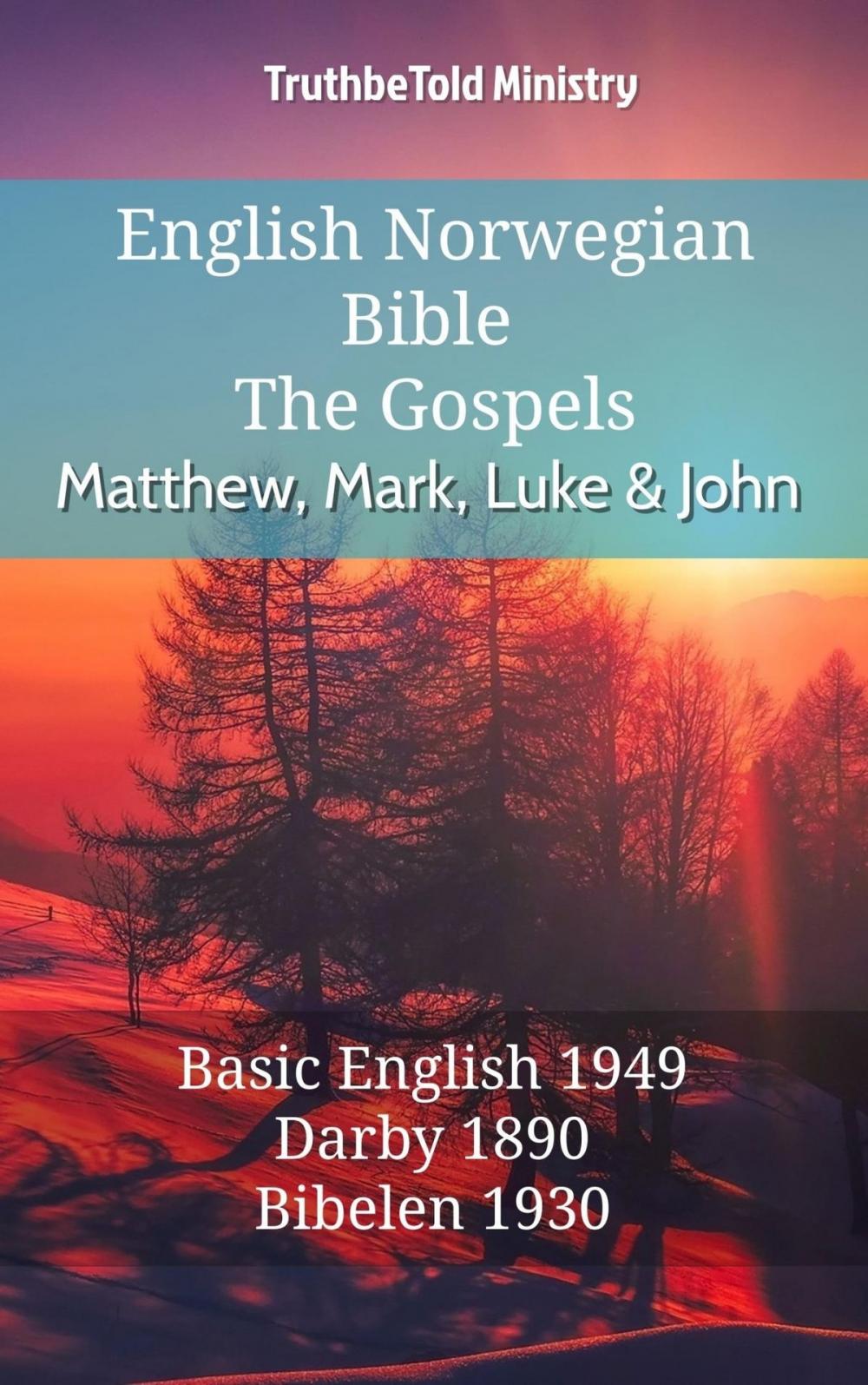 Big bigCover of English Norwegian Bible - The Gospels - Matthew, Mark, Luke and John