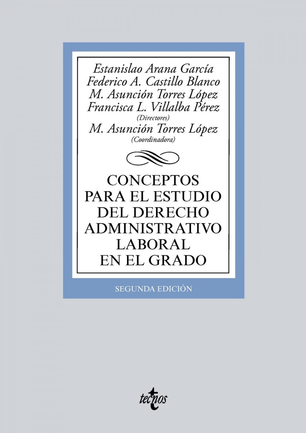 Big bigCover of Conceptos para el estudio del derecho administrativo laboral en el grado