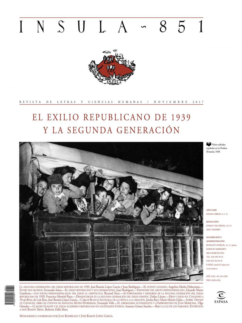 Big bigCover of El exilio republicano de 1939 y la segunda generación