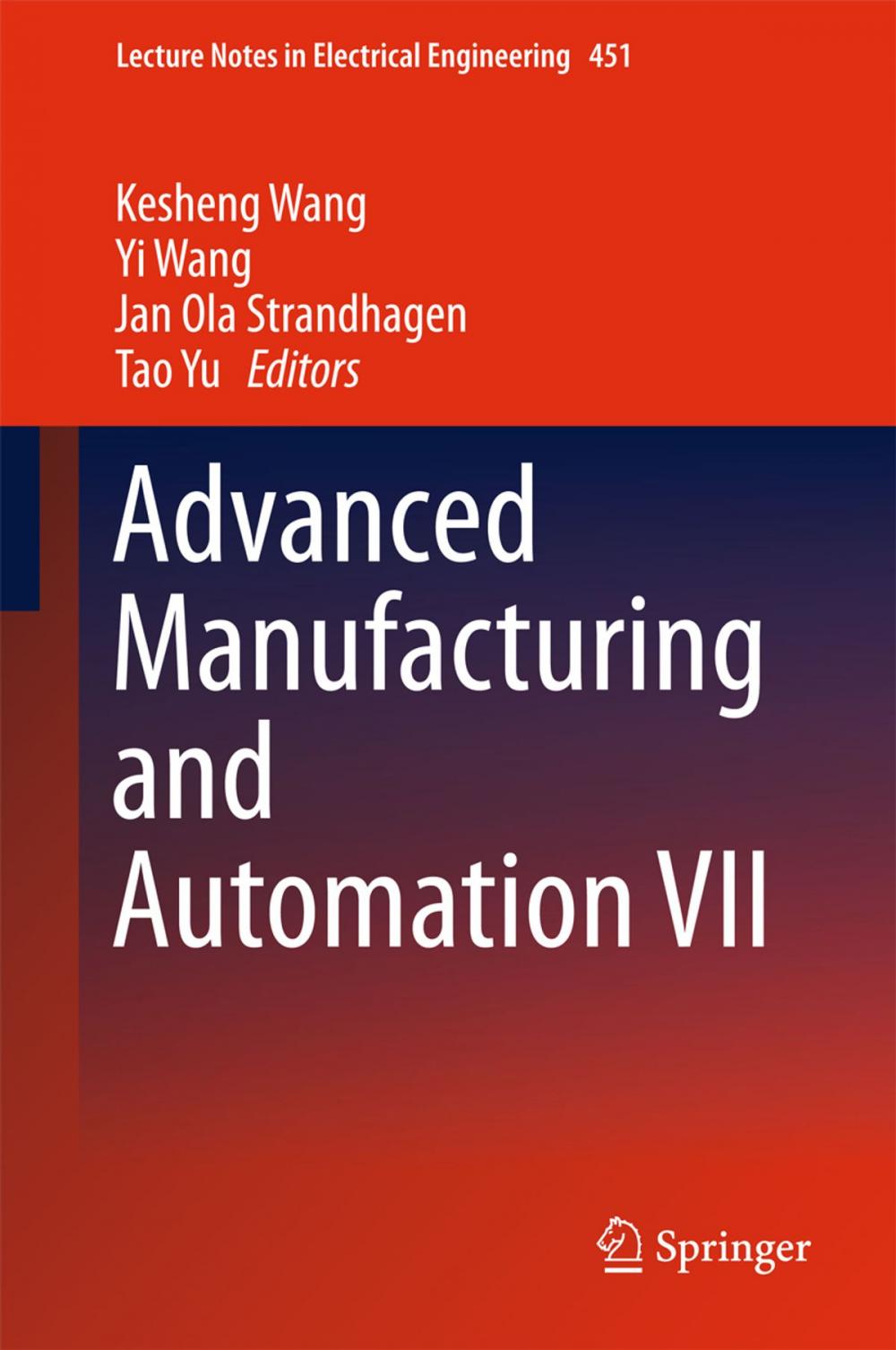 Big bigCover of Advanced Manufacturing and Automation VII