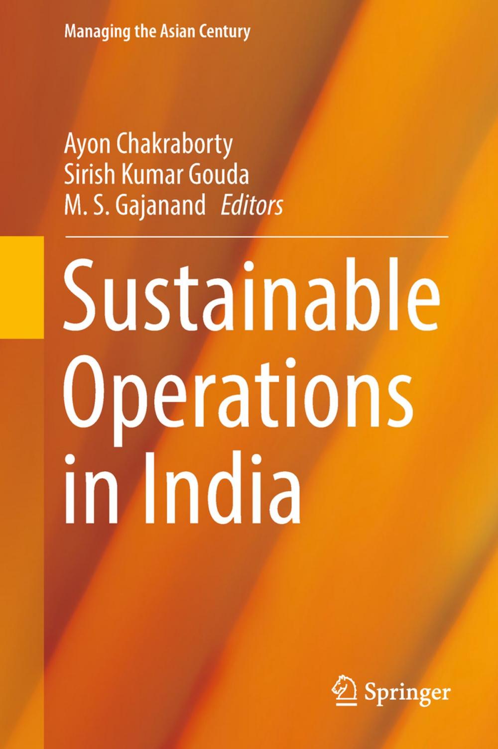 Big bigCover of Sustainable Operations in India