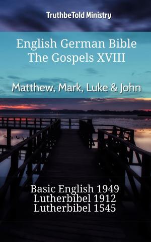 Cover of English German Bible - The Gospels XVIII - Matthew, Mark, Luke & John