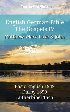 Cover of English German Bible - The Gospels IV - Matthew, Mark, Luke and John