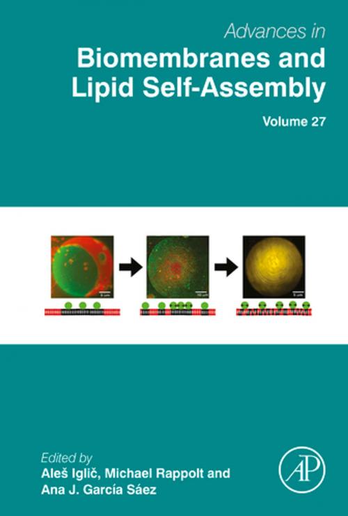 Cover of the book Advances in Biomembranes and Lipid Self-Assembly by Ales Iglic, Michael Rappolt, Ana Garcia-Saez, Elsevier Science