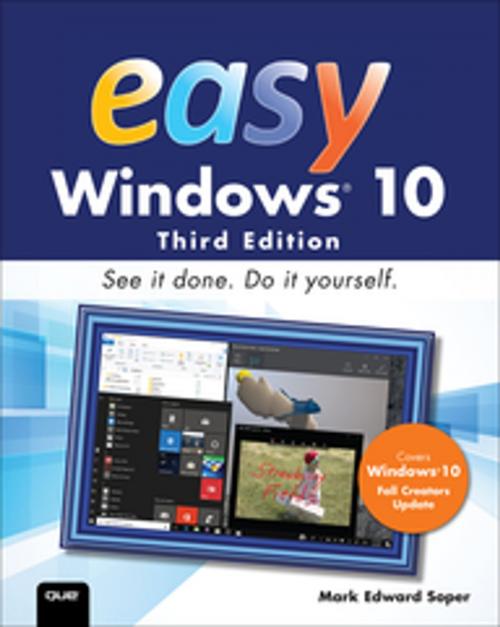 Cover of the book Easy Windows 10 by Mark Edward Soper, Pearson Education