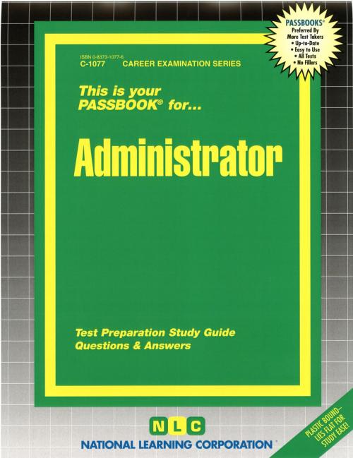 Cover of the book Administrator by National Learning Corporation, National Learning Corporation