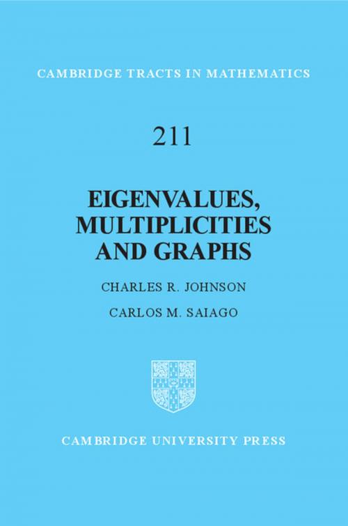 Cover of the book Eigenvalues, Multiplicities and Graphs by Charles R. Johnson, Carlos M. Saiago, Cambridge University Press