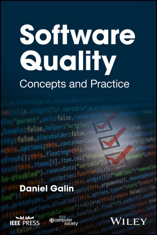 Cover of the book Software Quality by Daniel Galin, Wiley