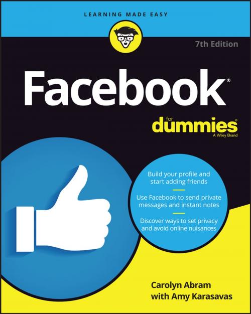 Cover of the book Facebook For Dummies by Carolyn Abram, Wiley