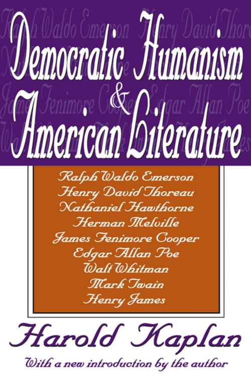 Cover of the book Democratic Humanism and American Literature by , Taylor and Francis