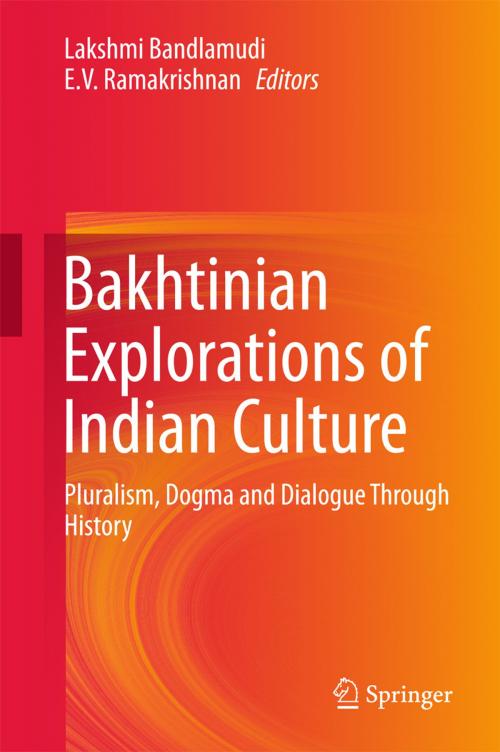 Cover of the book Bakhtinian Explorations of Indian Culture by , Springer Singapore