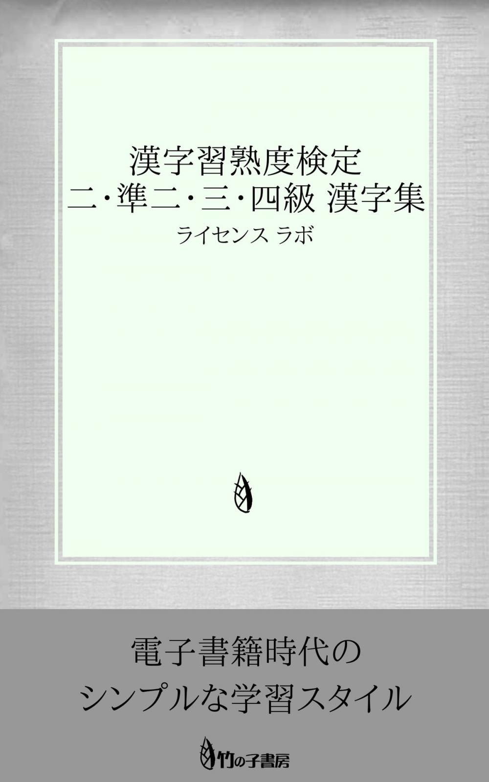 Big bigCover of 漢字習熟度検定（漢熟検） 2・準2・3・4級 漢字集