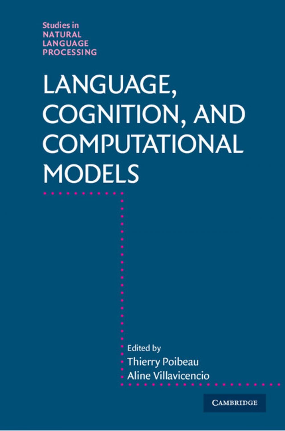 Big bigCover of Language, Cognition, and Computational Models