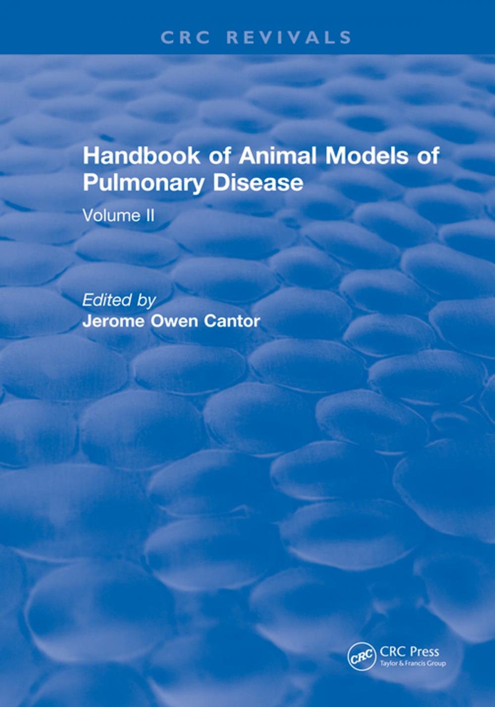 Big bigCover of CRC Handbook of Animal Models of Pulmonary Disease