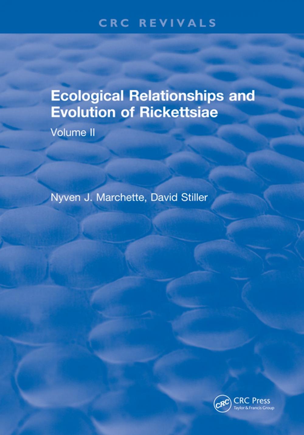 Big bigCover of Ecological Relationships and Evolution of Rickettsiae