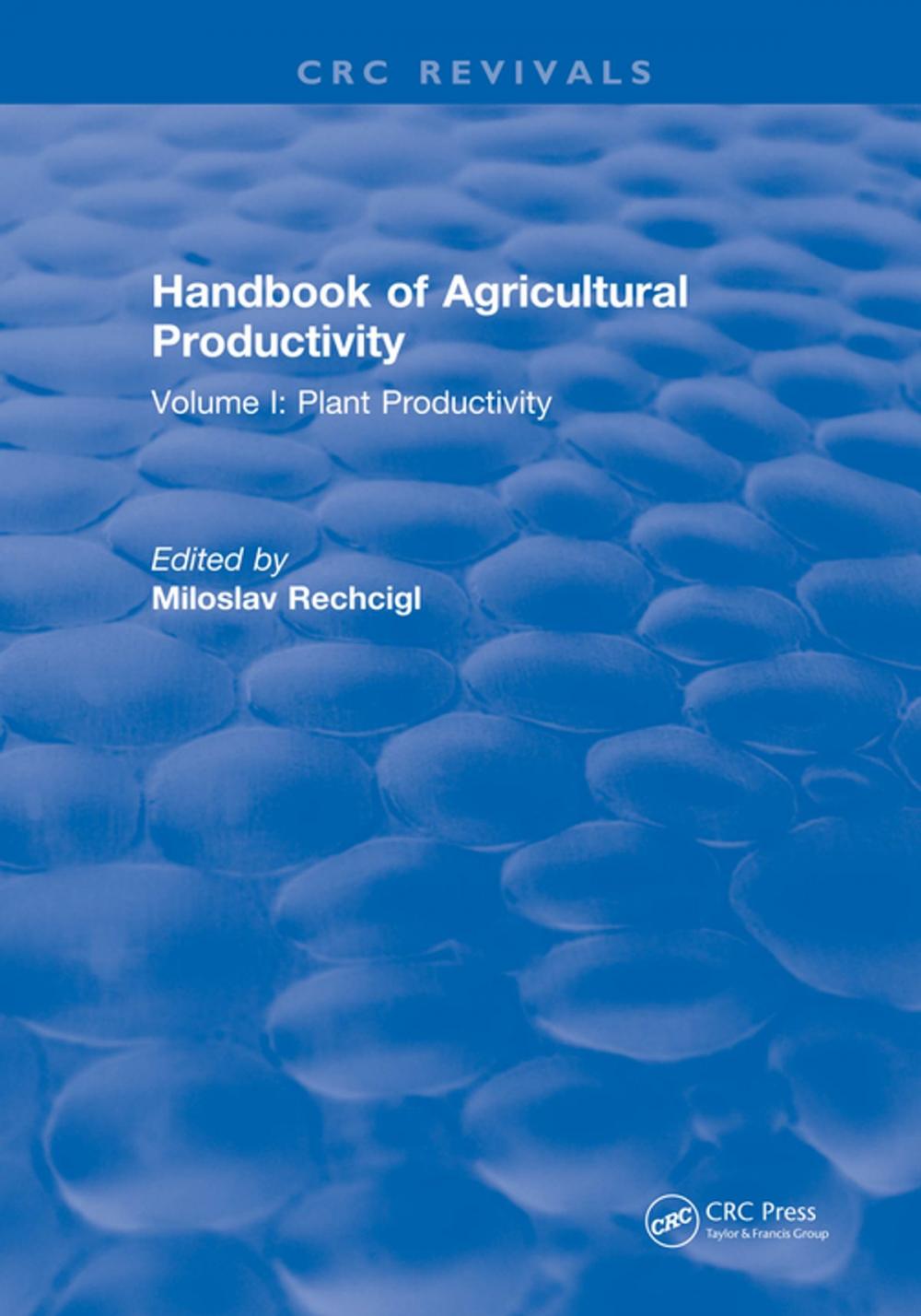 Big bigCover of Handbook of Agricultural Productivity