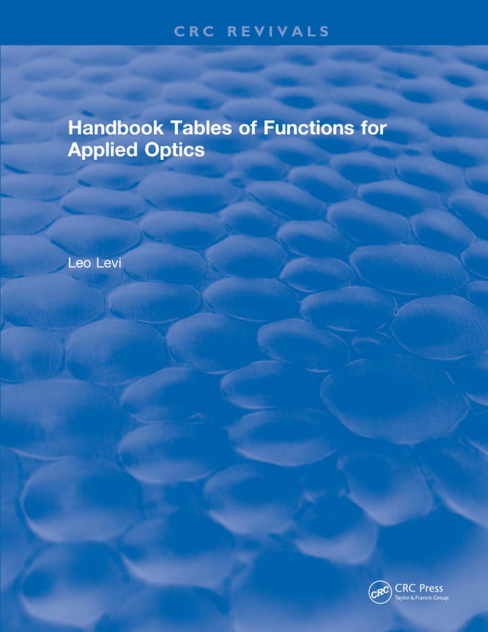 Big bigCover of Handbook Tables of Functions for Applied Optics