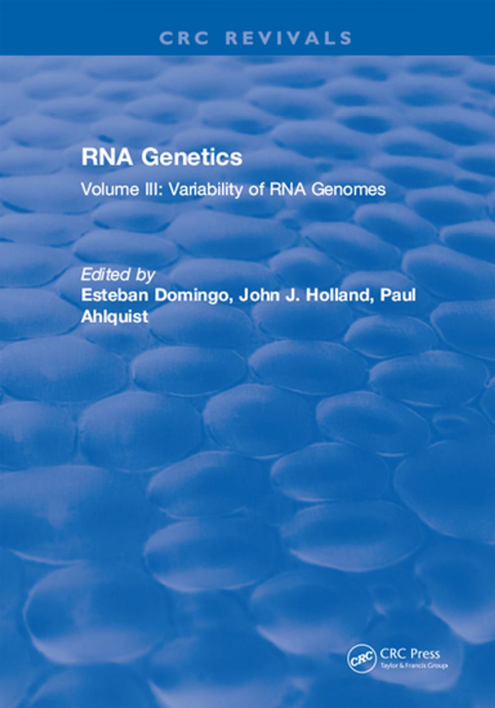 Big bigCover of RNA Genetics