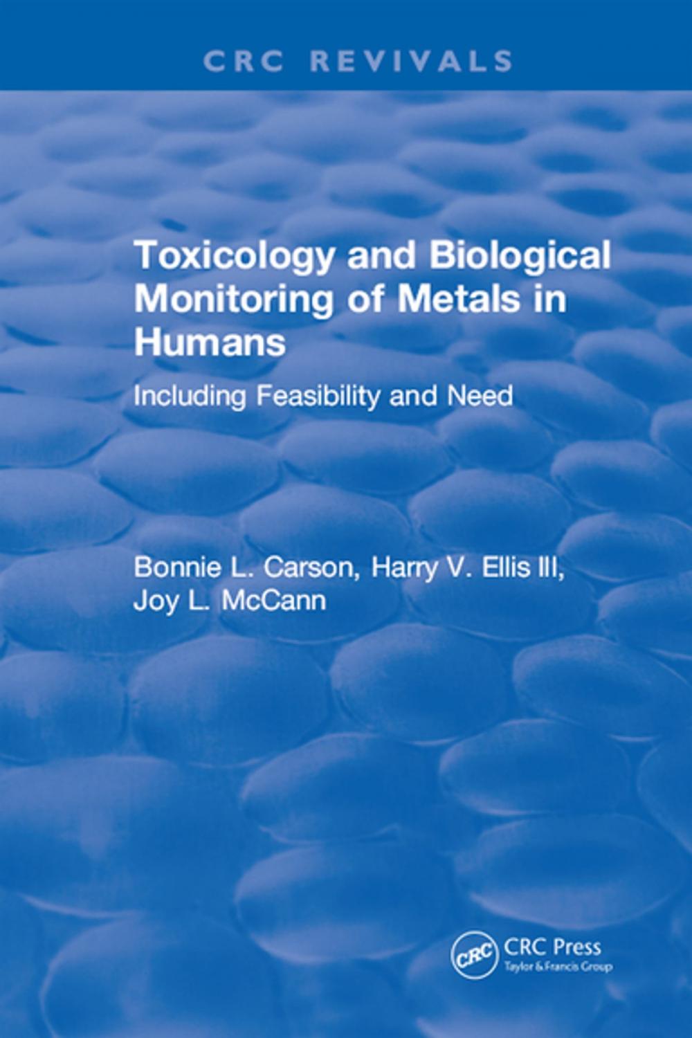 Big bigCover of Toxicology Biological Monitoring of Metals in Humans