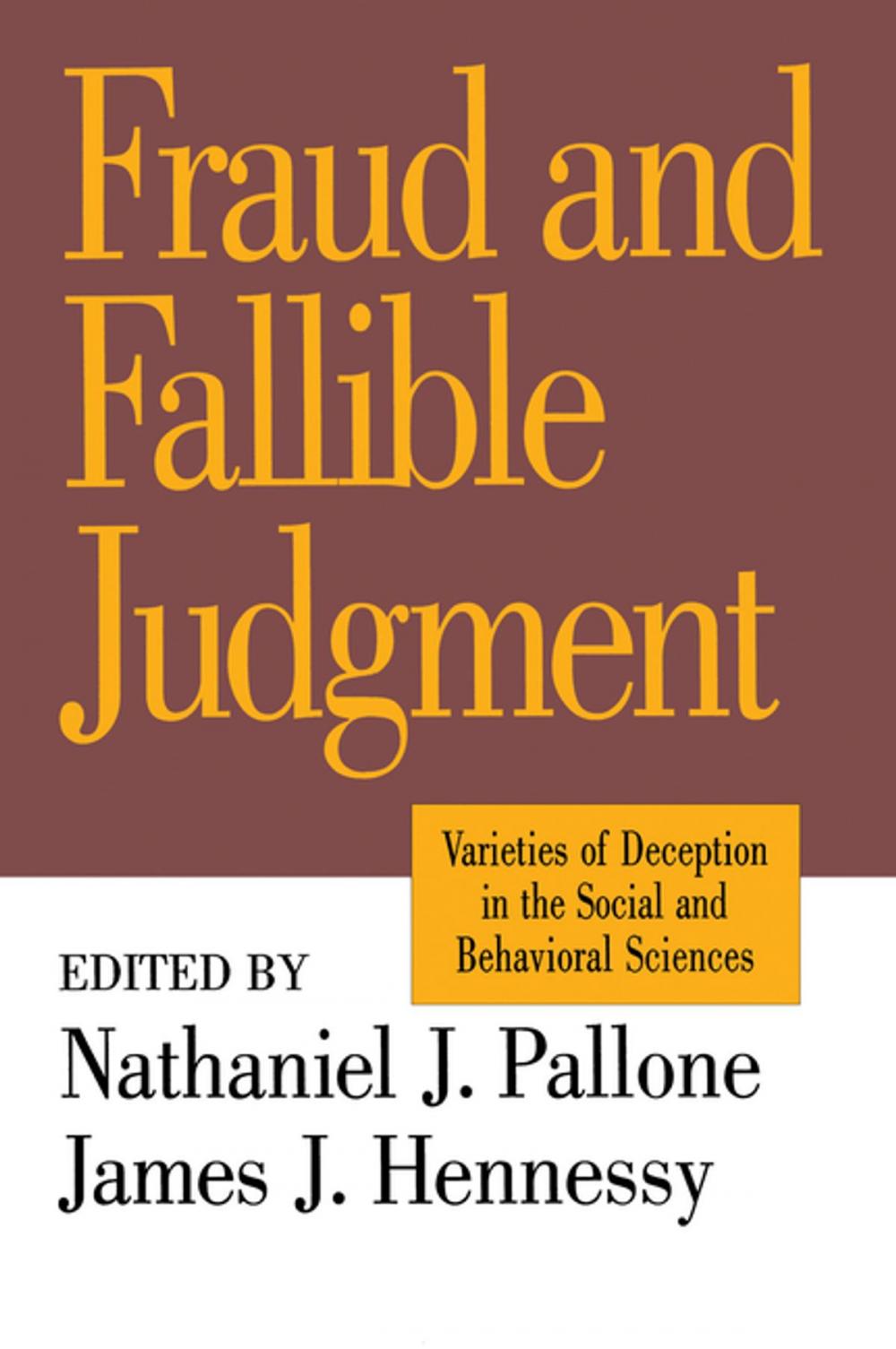 Big bigCover of Fraud and Fallible Judgement