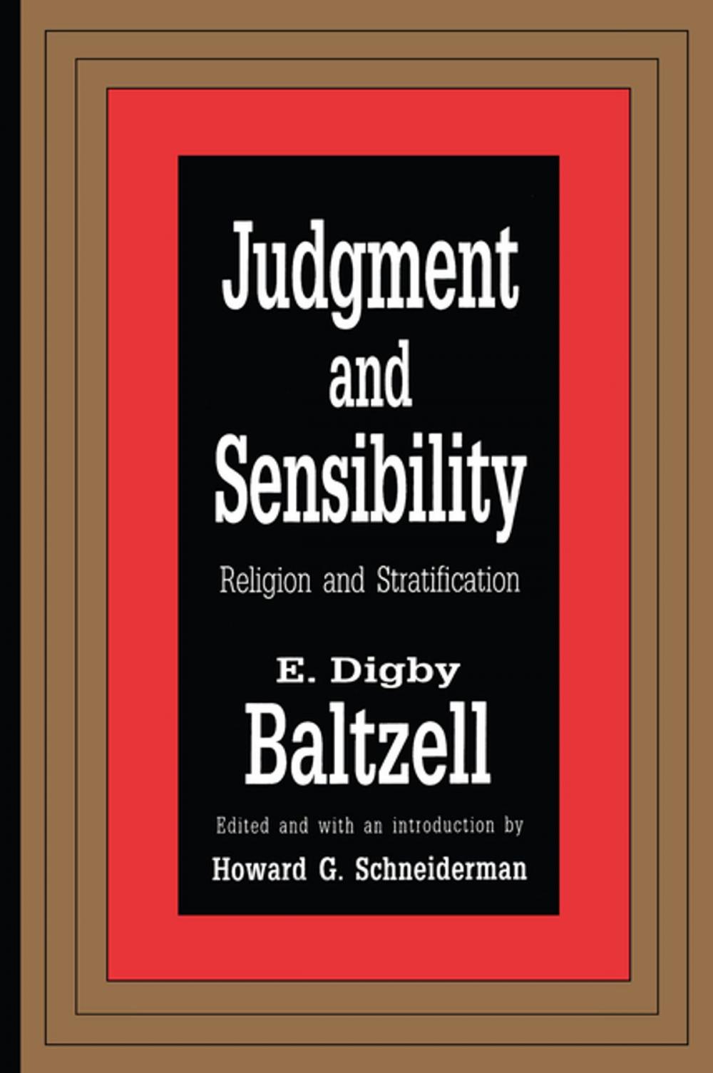 Big bigCover of Judgment and Sensibility