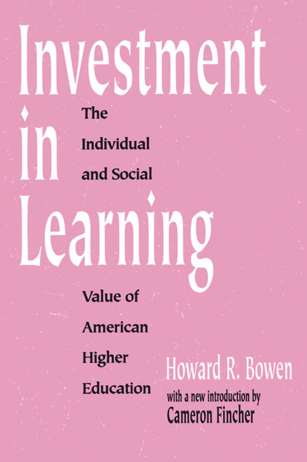 Big bigCover of Investment in Learning