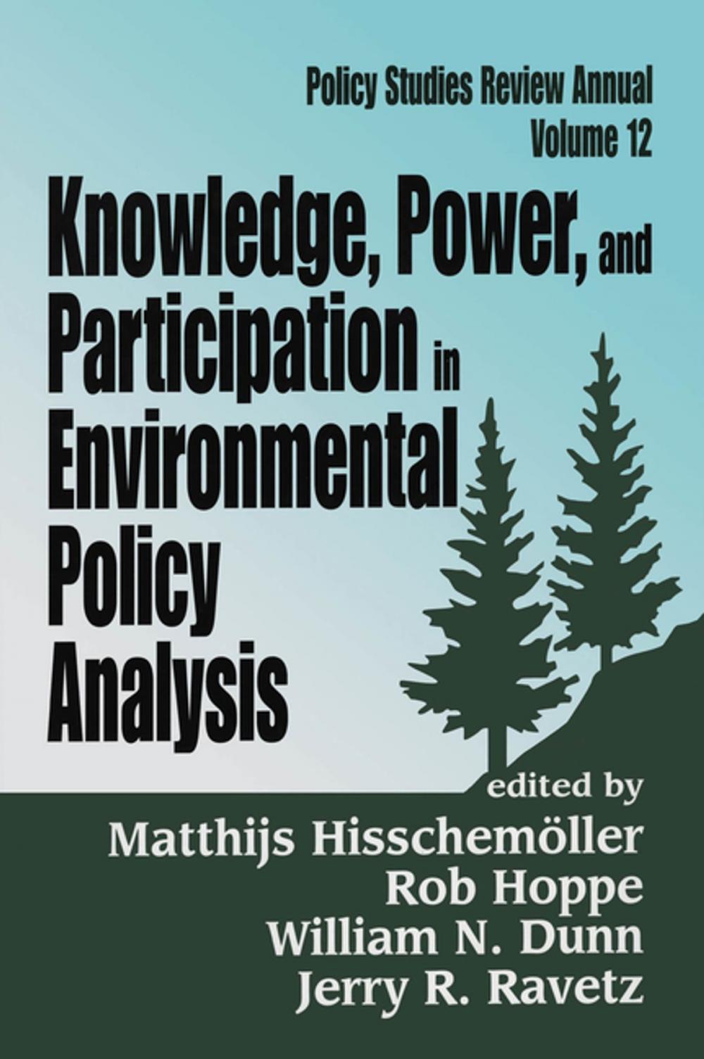 Big bigCover of Knowledge, Power, and Participation in Environmental Policy Analysis