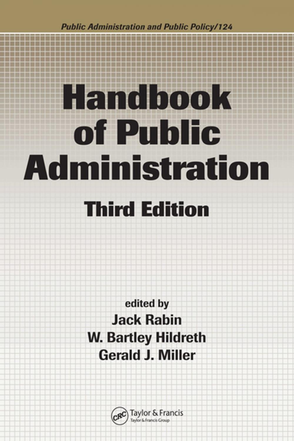 Big bigCover of Handbook of Public Administration